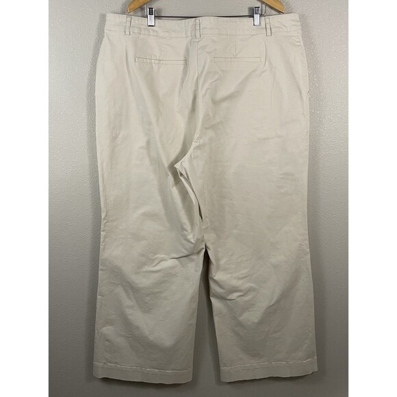 Nili Lotan x Target Womens 20W/22W Off-White Ivory Wide Leg Utility Pocket Pant - Picture 4 of 6